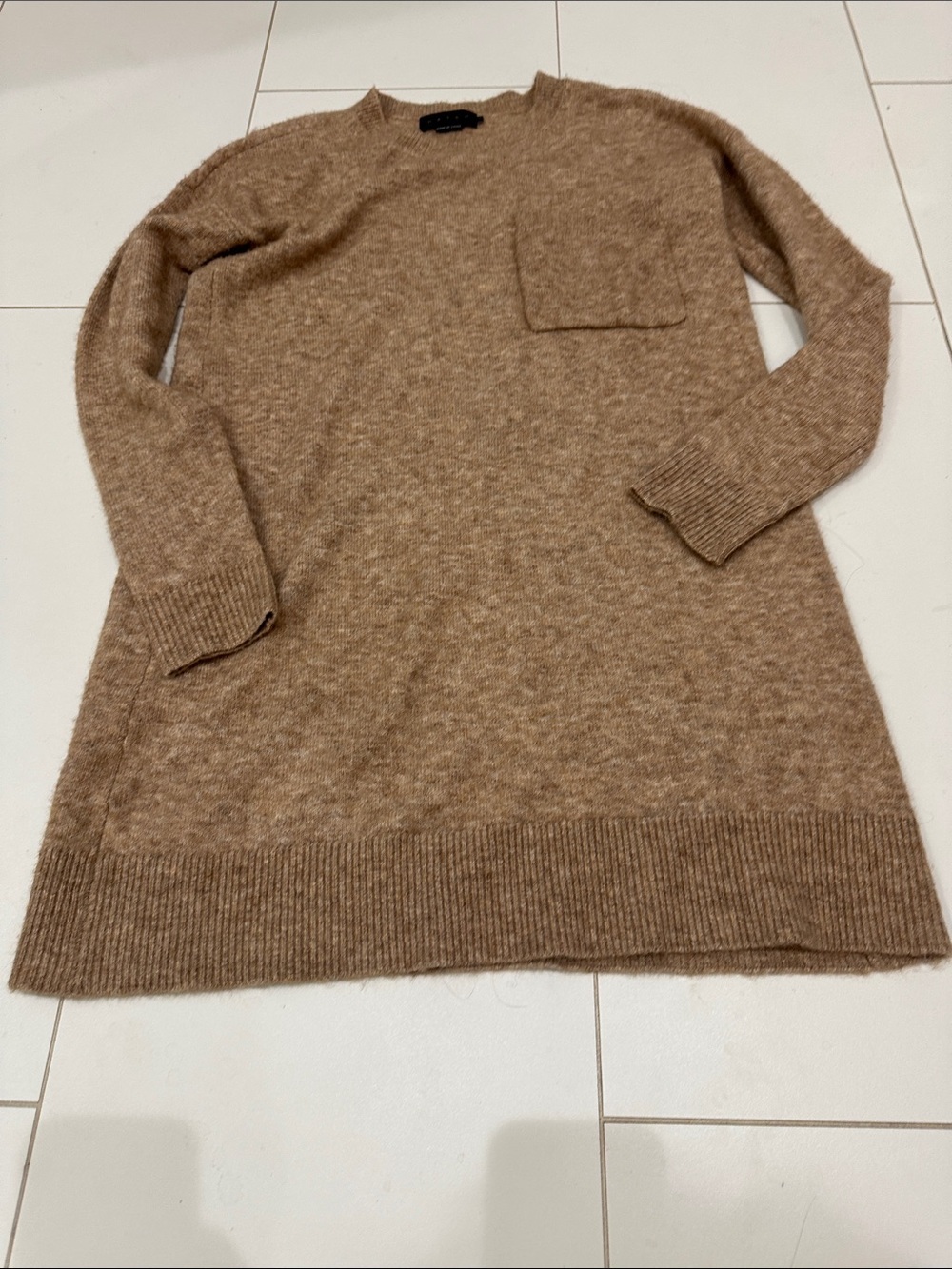 Hatch Maternity Camel Pocket Crewneck Sweater 0